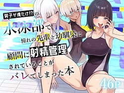 Page 1: 000.jpg | Danshi ga Ore dake! no Suieibu de Akogare no Senpai to Osananajimi ni Komon ni Shasei Kanri Sareteiru Koto ga Barete Shimatta Hon | View Page!
