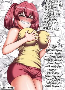 Read Kazokugurumi de Tsukiai no Aru Tonari no Ie no Hatsuiku shikitta Kuso Namaiki na Mesugaki ga Ore o Shitsuyou ni Chouhatsu shite kite Sorosoro Gaman Dekinai with English Translation