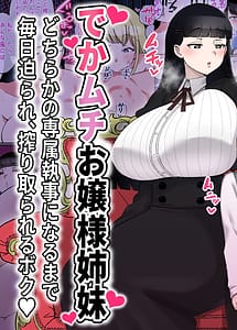Read dekamuchi ojousama shimai dochira ka no senzoku shitsuji ni naru made mainichi semarare shiboritorareru boku