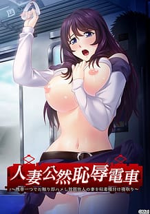 人妻公然恥辱電車 ～携帯一つでお触り即ハメし放題他人の妻を粘着種付け寝取り～: View Cover!